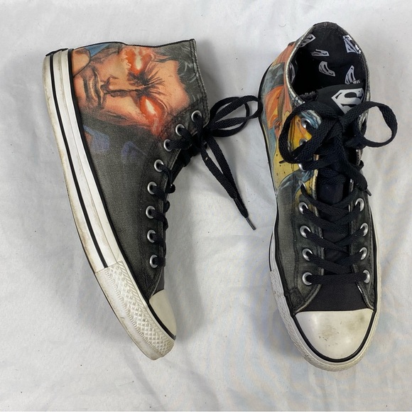 Converse Unisex DC Comics Rebirth Superman High-Top Sneakers Women’s Size 12 - Picture 5 of 16